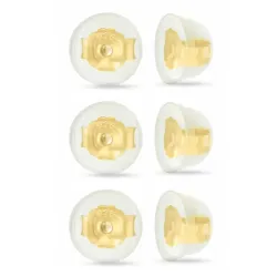 3 paria perhonen  kullattu hopea