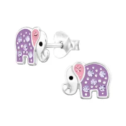 norsu lasten korvakorut  hopea - Little Ones