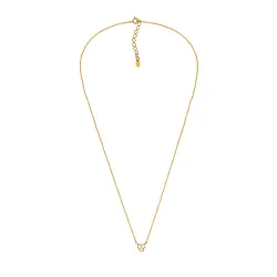 45 cm kaulaketju riipus kullattu hopea 0,035 ct