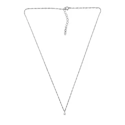 45 cm kaulaketju riipus hopea 0,11 ct