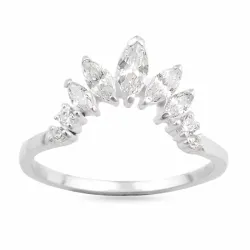 näytepakkaukset zirkoni sormus hopea