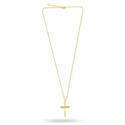 risti kaulaketju kullattua hopeaa riipus kullattua hopeaa