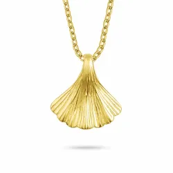 simpukka kaulaketju kullattua hopeaa