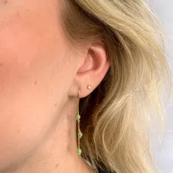 amatsoniitti ketjukorvakorut  kullattu hopea - Loom Stones