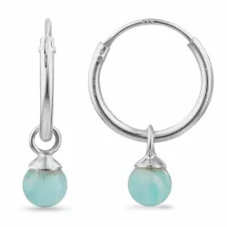 12 mm amatsoniitti rengas  hopea - Loom Stones