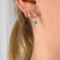 12 mm amatsoniitti rengas  hopea - Loom Stones