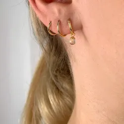 12 mm roosa kvartsi rengas  kullattu hopea - Loom Stones