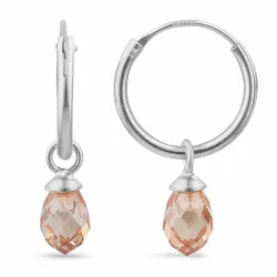 12 mm samppanjanvärinen zirkoni rengas  hopea - Loom Stones