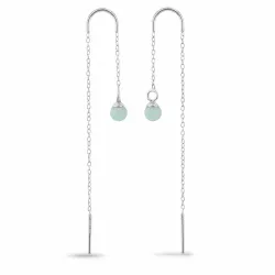 amatsoniitti ketjukorvakorut  hopeaa - Loom Stones