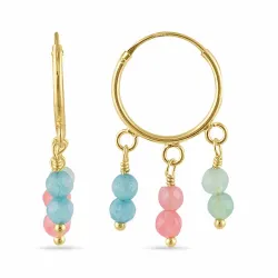 14 mm rengas  kullattua hopeaa - Loom Stones