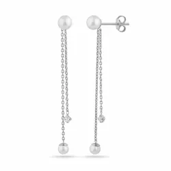 pitkät ketjukorvakorut  hopea