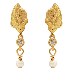 Hultquist Lorelei petite korvarenkaat  kullattua hopeaa valkoinen zirkoni