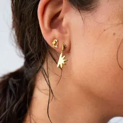 Hultquist Omani aurinko korvarenkaat  kullattua hopeaa