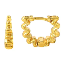 Hultquist Wavy rengas  kullattua hopeaa