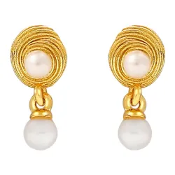 Hultquist Shelly helmi korvarenkaat  kullattua hopeaa