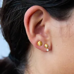 Hultquist Shelly helmi korvarenkaat  kullattua hopeaa