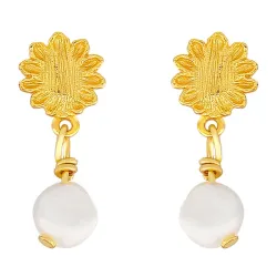 Hultquist Evelyn helmi korvarenkaat  kullattua hopeaa