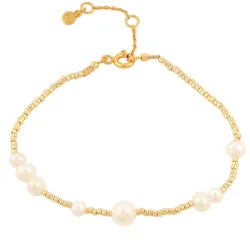 Hultquist Aria helmi rannekoru  kullattua hopeaa