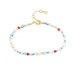 Hultquist Zoe rannekoru  kullattua hopeaa monivärinen kivi