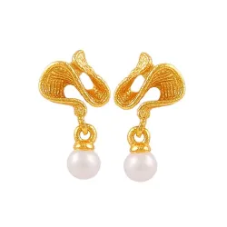 Hultquist Hedda petite korvarenkaat  kullattua hopeaa