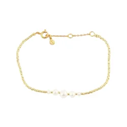 Hultquist Keyla helmi rannekoru  kullattua hopeaa