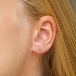 3 mm kuula nappikorvakorut 9 karaatin kultaa - Gold Collection