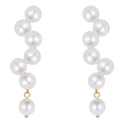 Nava Zinnia helmi korvarenkaat  kullattua hopeaa