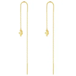 Nava Dhara ketjukorvakorut  kullattua hopeaa