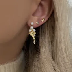 Nava Zola Petite korvarenkaat  kullattua hopeaa