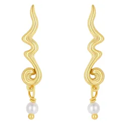 Nava Chimere helmi korvarenkaat  kullattua hopeaa