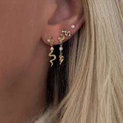 Nava Kaa korvarenkaat  kullattua hopeaa