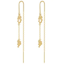 Nava Kaliya ketjukorvakorut  kullattua hopeaa