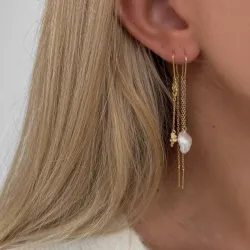 Nava Kaliya ketjukorvakorut  kullattua hopeaa