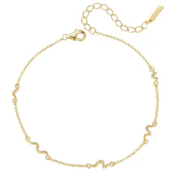 Nava Naga rannekoru  kullattua hopeaa