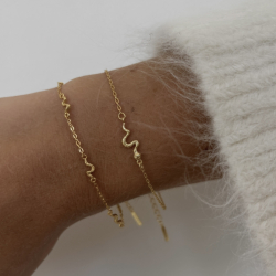 Nava Naga rannekoru  kullattua hopeaa