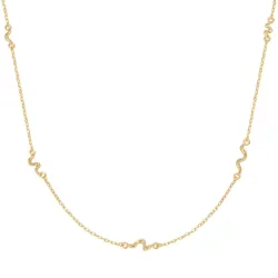 Nava Shesha kaulaketju  kullattua hopeaa