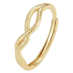 Nava Sarpa  säädettävissä sormus  kullattua hopeaa