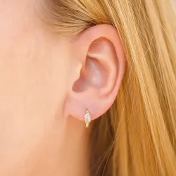 Nava Horus rengas  kullattua hopeaa valkoinen zirkoni