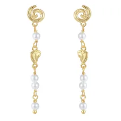 Nava Cayman ketjukorvakorut  kullattua hopeaa