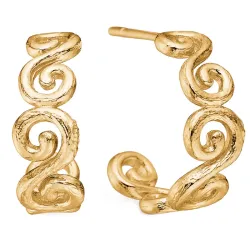 Studio Z Curiosity nappikorvakorut  kullattua hopeaa