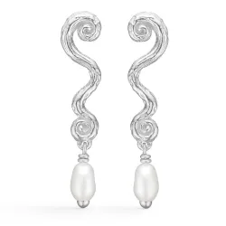 Studio Z Wave korvarenkaat  hopea