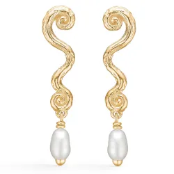 Studio Z Wave korvarenkaat  kullattua hopeaa