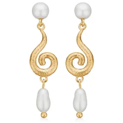 Studio Z Curiosity korvarenkaat  kullattua hopeaa