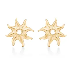 Studio Z Ocean Aura nappikorvakorut  kullattua hopeaa