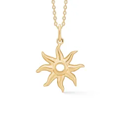 Studio Z Ocean Aura kaulaketju  kullattua hopeaa