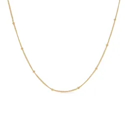 Studio Z Orbit kaulaketju  kullattua hopeaa