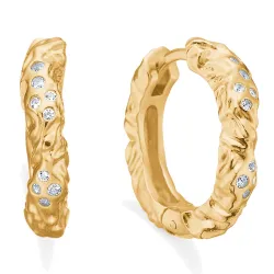 Studio Z Glint rengas  kullattua hopeaa valkoinen zirkoni