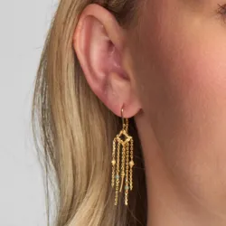 Studio Z Peak korvarenkaat  kullattua hopeaa sininen zirkoni