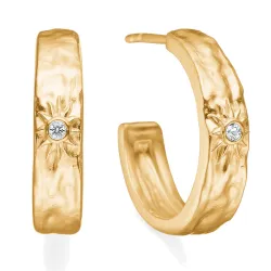 Studio Z Marena rengaskorvakorut  kullattua hopeaa valkoinen zirkoni