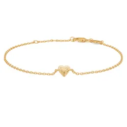 Studio Z Amour Heart rannekoru  kullattua hopeaa